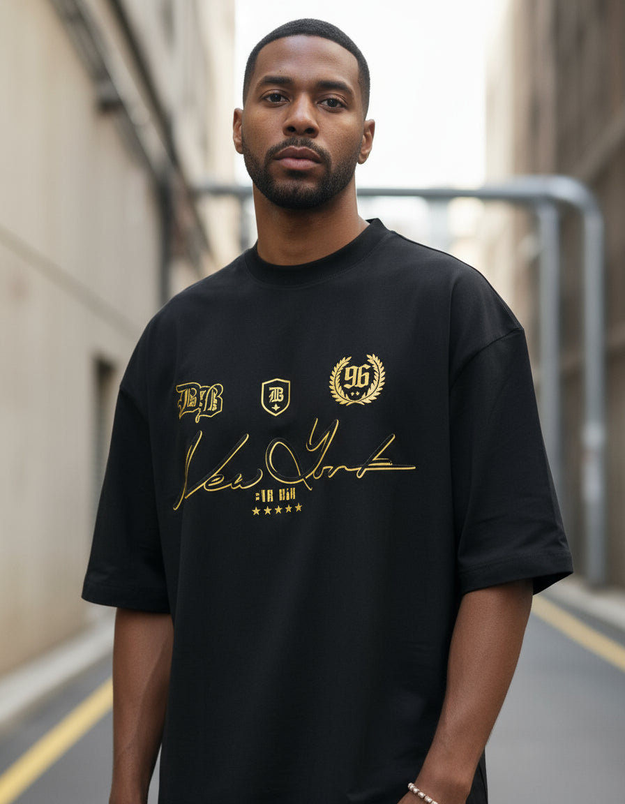 Camisa Camiseta Oversized Streetwear Estampada New York 96