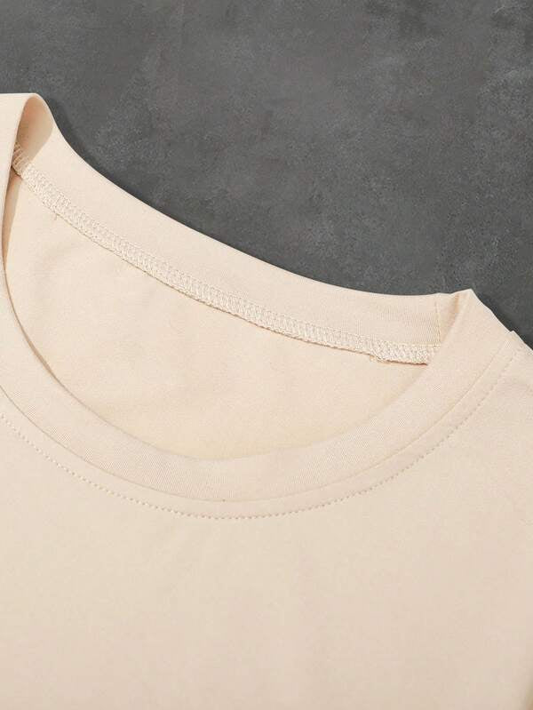 Kit Conjunto Camiseta Carta As + Short Moletom