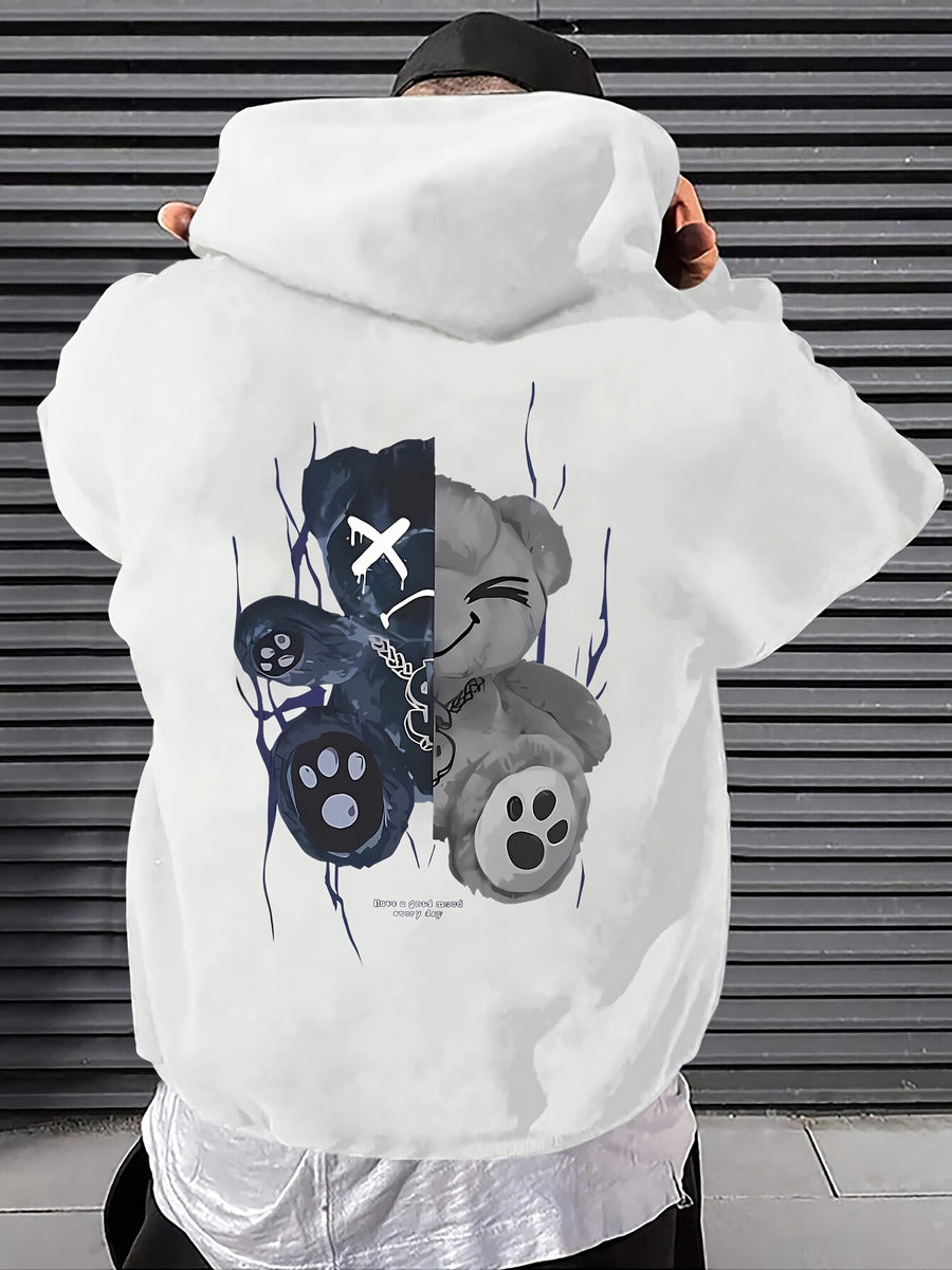 1pc Moletom Masculino Casual De Poliéster Com Leve