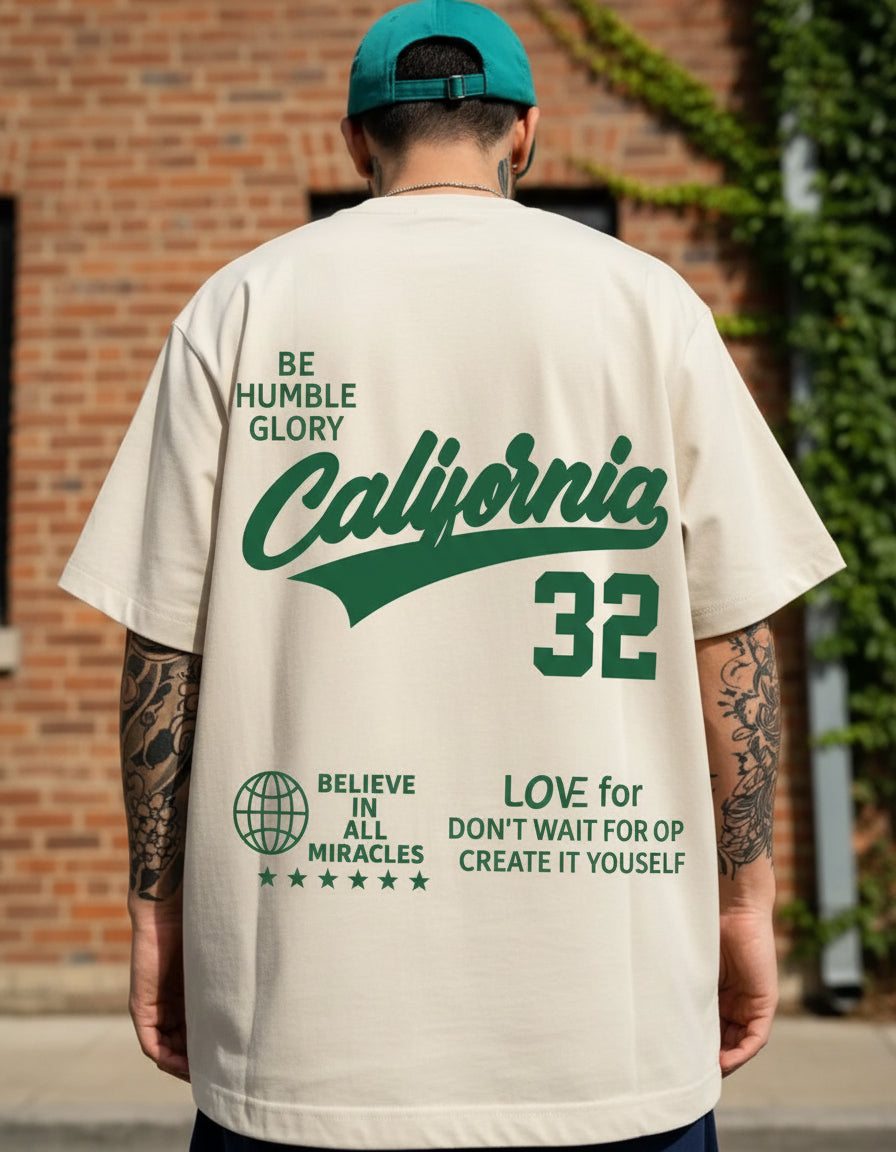 Camisa Camiseta Oversized Streetwear Estampada California 32