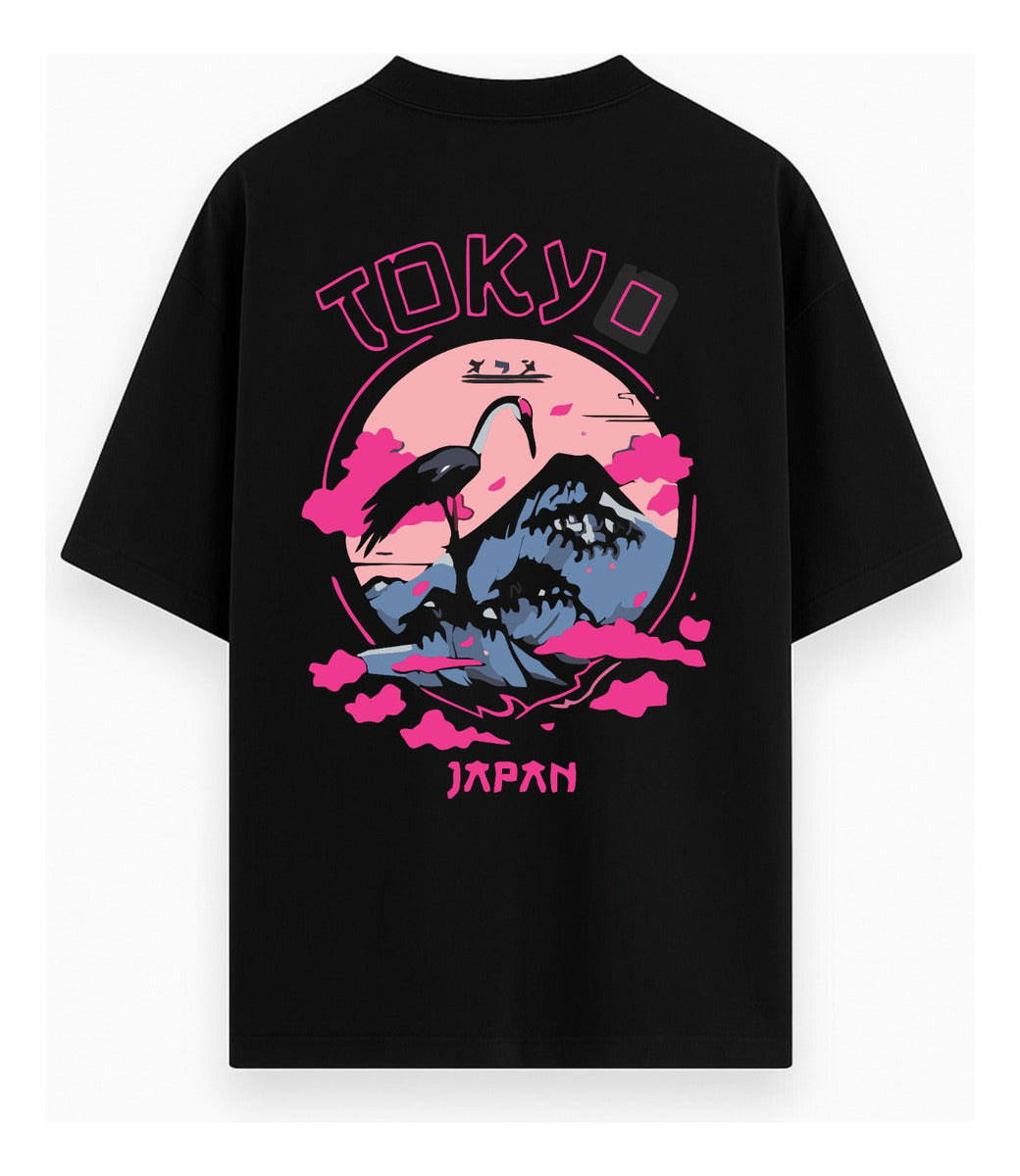 Camisa Camiseta Oversized Streetwear Estampada Tokyo