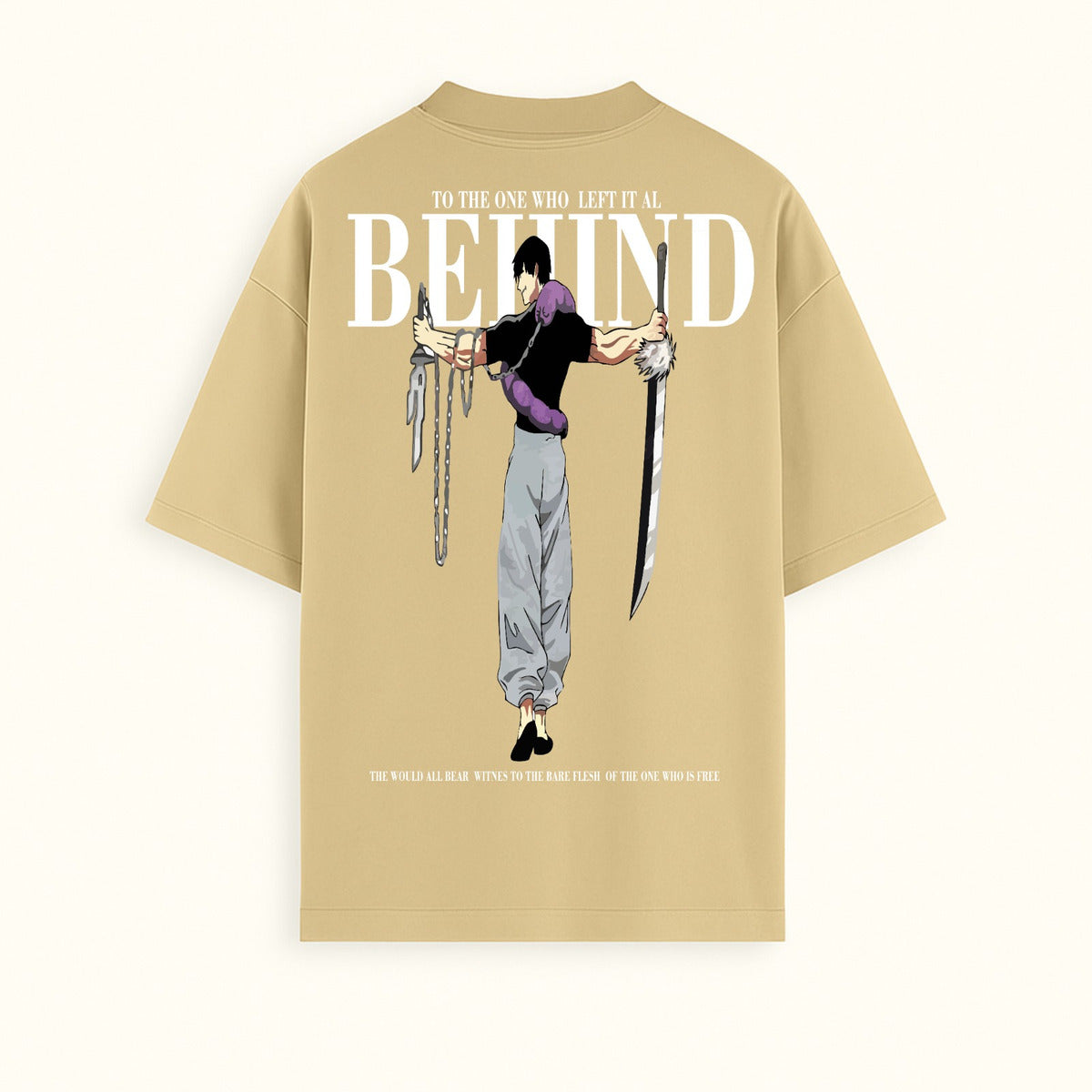 Camisa Camiseta Oversized Streetwear Estampada Behind