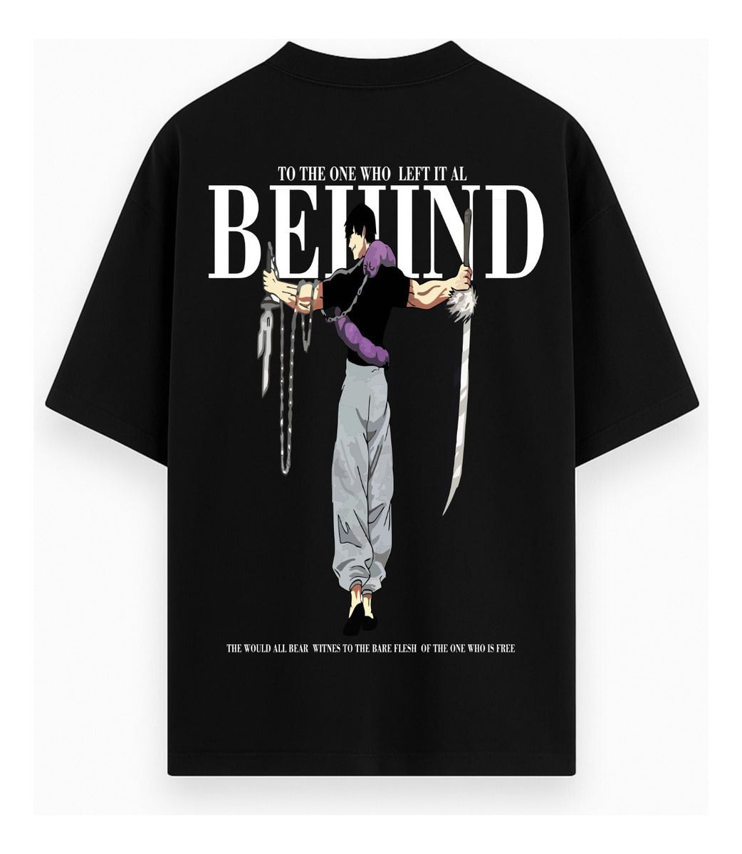 Camisa Camiseta Oversized Streetwear Estampada Behind