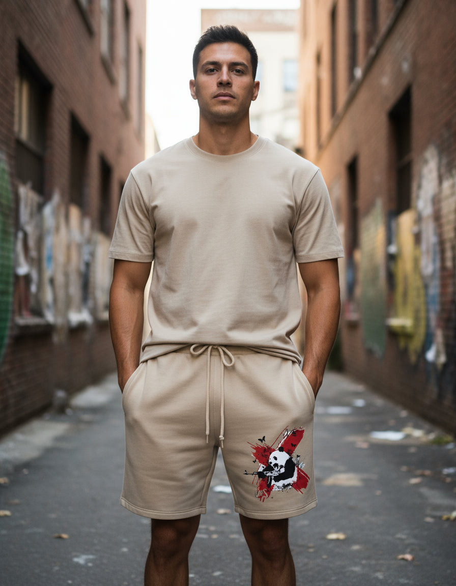 Bermuda Luken Moletom Fio A Fio 41 Panda