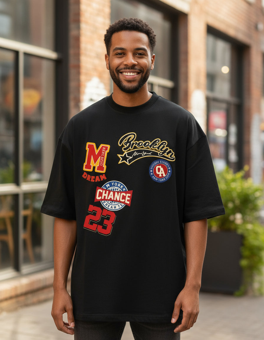 Camisa Camiseta Oversized Streetwear Estampada Brooklyn